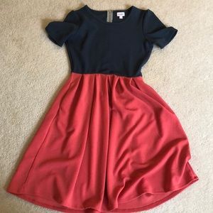 Navy and orange/red Amelia worn twice.